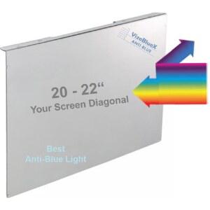컴퓨터 모니터용 VizoBlueX 20 - 21-21.5 22인치 안티 블루 라이트 필터. LCD TV PC Mac 용 스크린 프로텍터 차단 패널 19.5 u201Cx 12.1 u201D