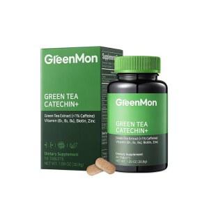 그린몬 녹차 카테킨+ - 카테킨 300mg, 알로에 베라 추출물 분말, , 식이 및 보조제용 바이오틴 함유 (56정 / 28일 제공)