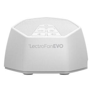 어댑티브 사운드 테크놀로지 렉트로팬 EVO 수면용 비루프 머신 소음 편리한 수면 타이머 가벼운 빌드 USB 전원 흰색
