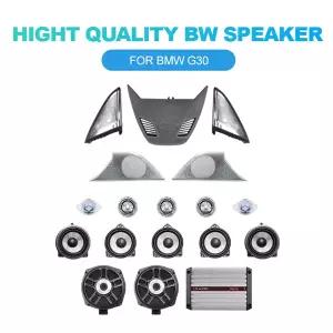 호환   G30 G31 5 시리즈 트위터 미드 서브우퍼 HiFi 음악 스테레오 혼 LED 조명 스피커 커버 트림 수리용
