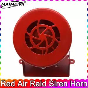 호환   12V 공습 사이렌 경적 110dB 레드 스피커 알람 사운드 전동 구동 공장 차량용 고음 사이렌 경적