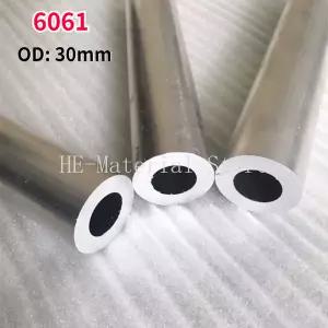 호환  1-4Pcs 길이 100mm 6061 알루미늄 합금 튜브 OD 30mm 중공 원형 알루미늄 파이프 ID 6789.511.512.41