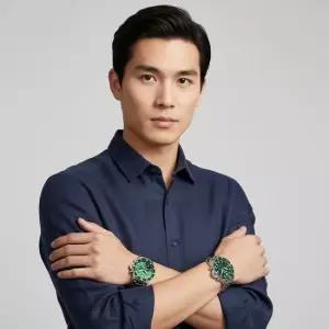 엠포리오아르마니 패세라 아르마니 익스프로어 쿼츠 스벅 크로노그래프 남성 메탈시계 AR11500