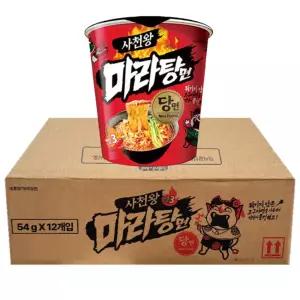 사천왕 마라탕면 당면 소컵 54g x 12개입