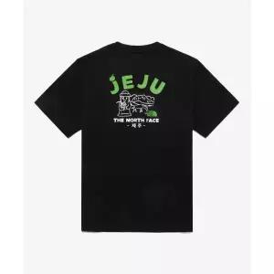 노스페이스 NT7UR44A TNF 제주 에디션 반팔티_BLACK 941603