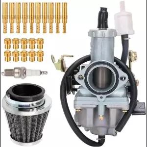 LED전구 기화기 키트 세트 30mm PZ30 먼지 자전거 200cc 250cc ATV용 에어 필터 스파크