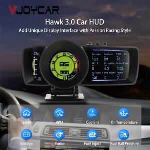 헤드업디스플레이 HUD VJOY 게이지 자동 GPS 호크 차량용 OBD2 컴퓨터 속도계 흡입 스캐너 공기 계량기 여행 수온 디지털