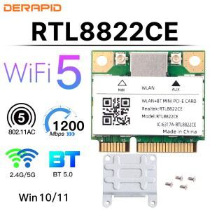 블랙박스동글이 듀얼 밴드 미니 카드 WIFI 블루투스 어댑터 WIN1011 1200MBPS 무선 PCIE RTL8822CE 802 7260HMW 나은 11AC 동글