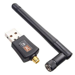 블랙박스동글이 듀얼 밴드 600MBPS 5GHZ 네트워크 컴퓨터 어댑터 USB 미니 수신기 안테나 4GHZ WIFI 카드 PC