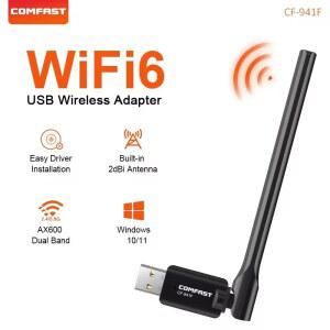 블랙박스동글이 COMFAST 1300MBPS USB 네트워크 수신기 USB3 WIFI 02 8GHZ 4G5 동글 와이파이 WIN1011용 어댑터 카드 PC