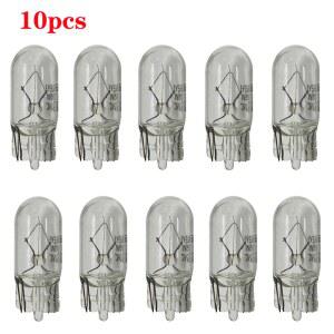 번데기전구 10PCS 화이트 T10 유리 램프 501 5D T15 조명 신호 5W 12V T13 차량용 필라멘트 앰버 W2 자동 전구 1X9 W5W 194