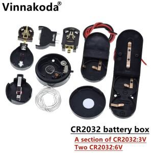 CR2032 CR1220 버튼 배터리 박스(스위치 포함) 케이블 설치 1개 3V 2개 6V