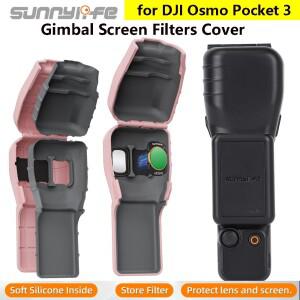 DJI호환 Osmo Pocket 3 용 Sunnylife 커버 짐벌 스크린 보호 안티 스크래치 헤드 렌즈 필터 카메라 케이스