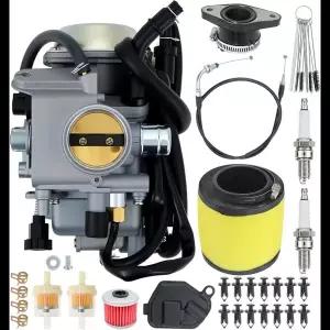 LED전구  TRX350 Rancher 2000-2006 TRX300 1988-2000 TRX400FW TRX450FE Foreman용 PD32J 기화기 16100-HN
