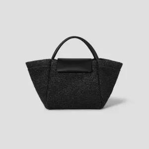 빈폴 액세서리 Less Bag 1 라피아 미디엄 토트백 블랙 BE64D3M025