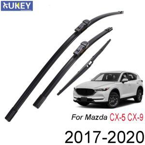 와이퍼 XUKEY 전면 후면 24 윈드 2017 2019 14 마쓰다 스크린 2018 CX5 MK2 CX9 18 세트 키트