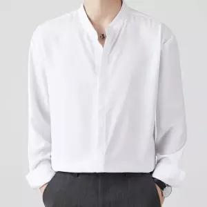[룽스_62]셔츠 차이나넥 긴팔 남방 카라 댄디룩 4색