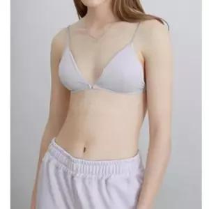 [룽스_62]앞후크 여자 브라 심리스 무봉제 반컵 브라렛
