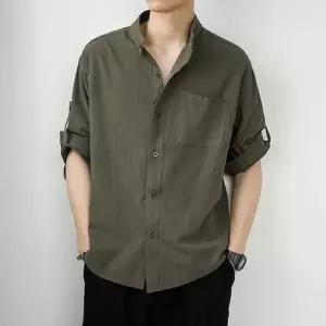[룽스_62]차이나카라넥 차이나카라 셔츠 남방 3컬러 7부