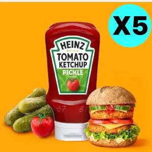 하인즈 오이 피클 토마토 케찹 460g X 5개 글루텐프리
