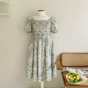 [이쁜] 나염 스모크 오프숄더 롱원피스 2 (33262298A)