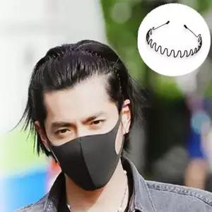 [룽스_62]철사 세수 안아픈 스프링 남자 철사머리띠 머리띠