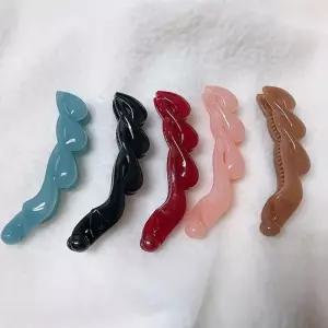 [룽스_62]올림 머리 포니테일 헤어 머리핀 예쁜 바나나 핀