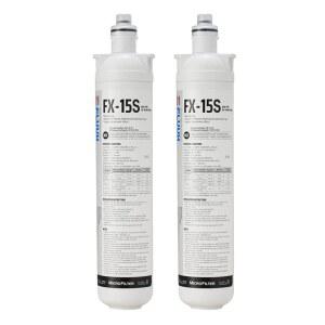2팩, 마이크로필터 FLUUX FX-15S, 스케일 부식 방지, NSF /ANSI 42 & 53 인증, 상업용 정수 필터, 수도꼭지, 커피 머신 16K 갤런과 호환 가능