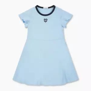 BENETTON KIDS [Online Exclusive] 주름지 플레어 원피스_QAOP22631BL 1000965