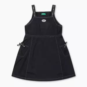 BENETTON KIDS 스티치 포인트 오버롤 원피스_QAOP34631BK 1000959