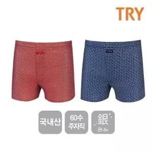 TRY 60수주자 남성박서팬티 남자트렁크 사각팬티(택1) (14413452A)
