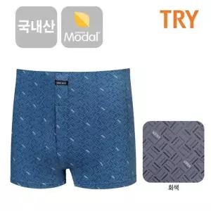 TRY 남성 패턴나염 모달 트렁크 남자 사각팬티 (택1) (14412630A)