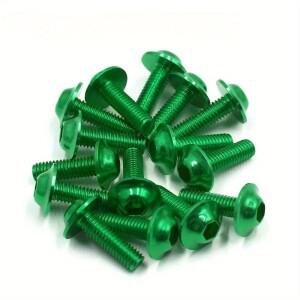 Uxcell 6/8/10/15/20pcs M6 x 20mm 오렌지 육각형 라이센스 플레이트 바이크 오토바이 액세서리 용 페어링