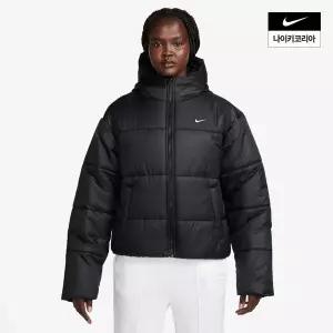 [국내매장판] 나이키 여성 스포츠웨어 클래식 패딩 써마핏 루즈 후드 자켓 재킷 FZ5900-010 262738