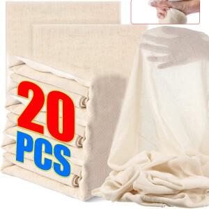 20/1Pcs 재사용 가능 치즈 천 콩 너트 우유 야채 채우는 요구르트 커피 스트레이너 가방 가정용 주방 과자