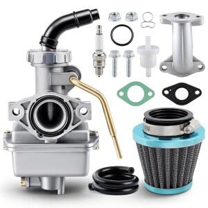 오토케이 PZ20 카뷰레터 49cc 70cc 90cc 100cc 110cc 125cc 쿨스터 NST, 중국 ATV 쿼드 고 카트 4행정 SUNL TAOTAO JCL, 혼다 CRF50F XL75 CRF80F XR50R 카뷰레터, 개스킷 에어 필터 포함