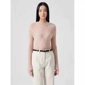 에잇세컨즈 롤넥 시스루 풀오버 베이지 (354151KQ2A) 2A 3782689