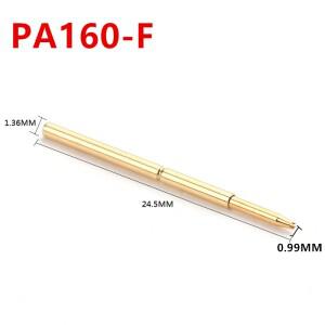 금도금 PA160-F1 4 클로 플럼 헤드  용수스틸  프로브  PCB 특수 바늘  패키지 당 100 개  1.36mm