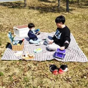 피크닉 체크무늬 초콜렛 돗자리 매트 방수 대형 돗자리
