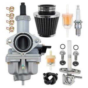 125cc PZ26 카뷰레터 카 키트, 혼다 CG 150cc 250cc TRX200 TRX250, 더트 바이크 XR100 CRF100 CB125 4행정 엔진 ATV 및 에어 필터 연료 밸브 펫콕 교체