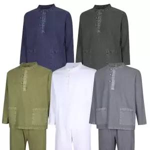 [하프클럽/]남성 와이드핏 천연염색 한복 세트 SS-HBA-M1