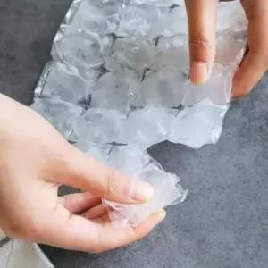 얼음봉지 100장 일회용 뜯어쓰는얼음팩 비닐얼음트레이 뜯어쓰