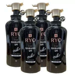 려 진결모 탈모증상케어 두피모근케어 한방 샴푸 490ml x 4개