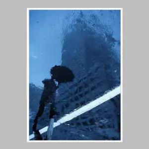 깔금한액자 Swinging in the rain A3사이즈 거실액자 깔끔한액자 공간그림