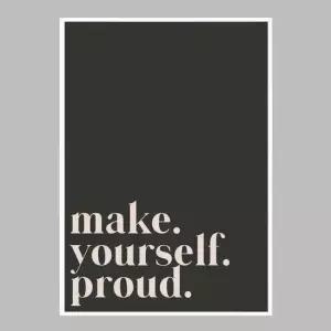 슬림액자 Make yourself proud A3사이즈 거실액자 깔끔한액자 공간그림