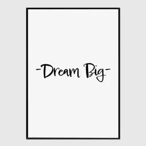 사무실액자 Dream Big A3사이즈 거실액자 깔끔한액자 공간그림