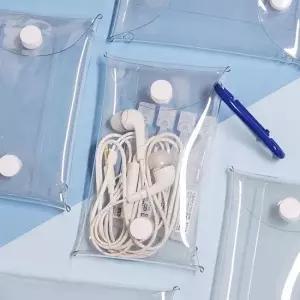 카라비너 ZF 투명 7x12 가방 PVC 투명파우치 투명케이스 미니파우치 메이크업파우치