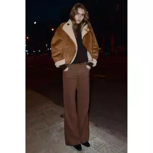 국내배송 자라 ZARA 리버시블 더블 페이스드 점퍼 - 샌드 924792