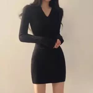 가을옷 여성 3컬러 겨울 데이트룩 골지 니트 슬림 미니원피스