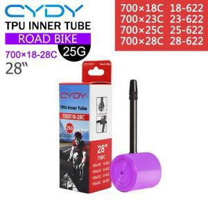 자전거 카메라 TPU 내부 튜브 700x18/23/25/28C 타이어  밸브 길이 45/65/85mm 도로 사이클링 pneu 25G